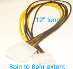 12 Inch 8 Pin EPS12V Extension Cable
