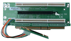 2U 1 x PCI-Express 16x and 2 x 64Bit PCI-X Riser Card