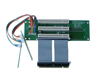 2U 3 x 32Bit 5V PCI Riser Card with 7cm Flex Cable