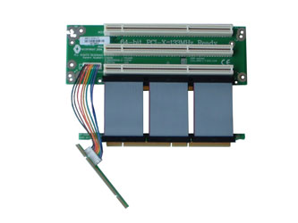 2U 3 x 64Bit 3.3V PCI-X 133Mhz Riser Card with 5 cm Flex Cable