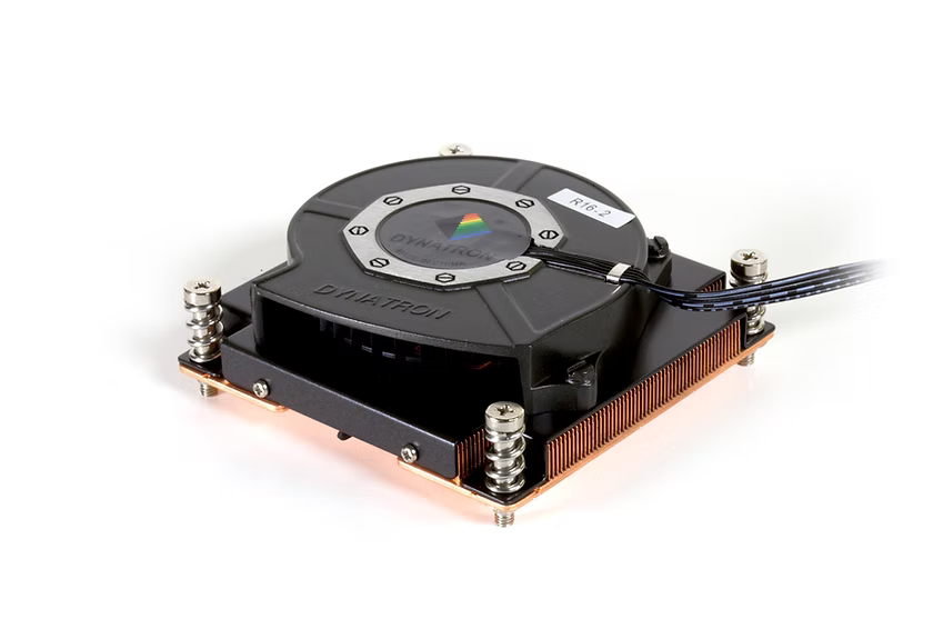 Dynatron R16 Intel Socket LGA2011 2066 SQUARE 1U Active Rackmount CPU Cooler