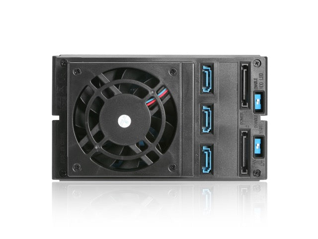 iStarUSA BPN-DE230HD-BLACK Trayless 2 x 5.25" to 3 x 3.5" 12Gb/s HDD Hot-Swap Drive Cage Rack