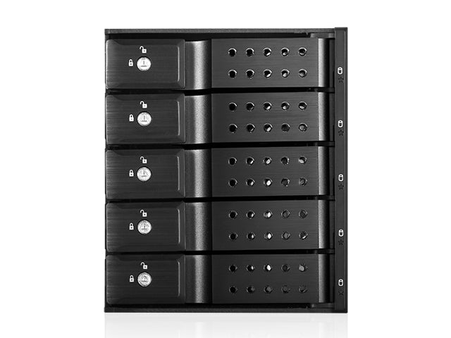iStarUSA BPN-DE350HD-BLACK Trayless 3 x 5.25" to 5 x 3.5" 12Gb/s HDD Hot-Swap Drive Cage Rack