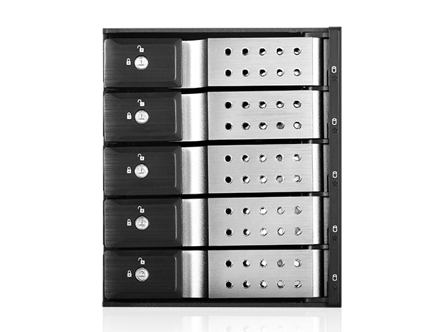 iStarUSA BPN-DE350HD-SILVER Trayless 3 x 5.25" to 5 x 3.5" 12Gb/s HDD Hot-Swap Drive Cage Rack (Copy)