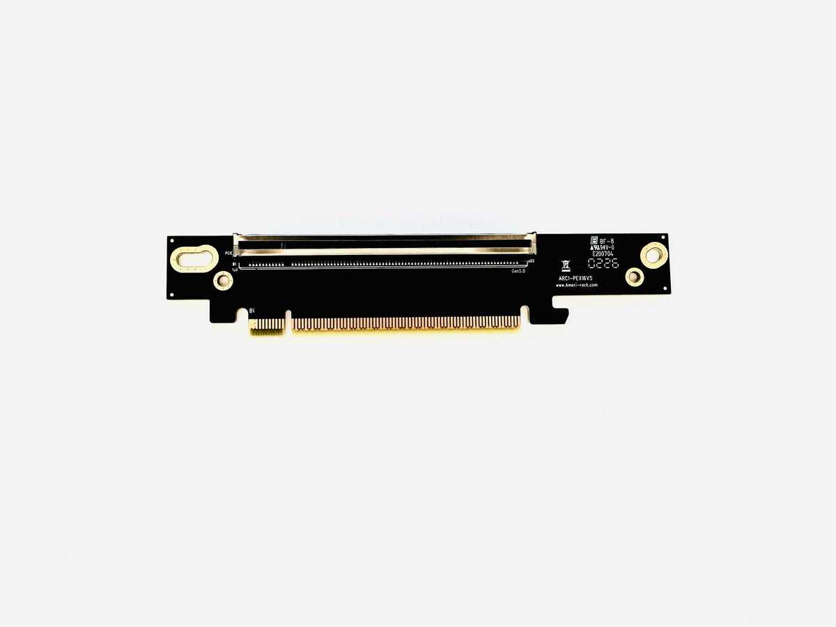 1U PCI-Express 5.0 Gen5 x16 Riser Card Fixed