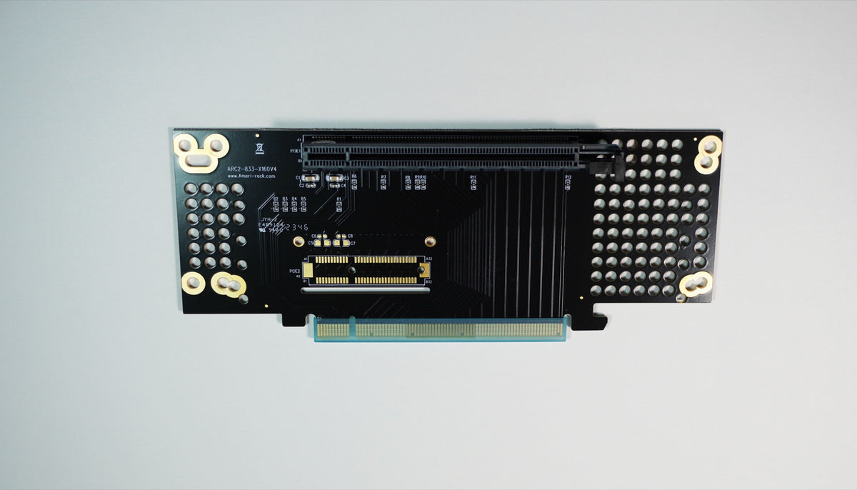 2U PCI-Express 4.0 Gen4 x16 Riser Card Fixed