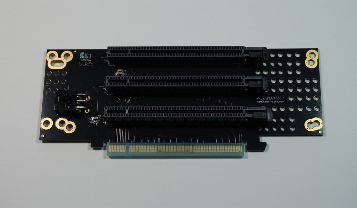 2U PCI-Express 4.0 Gen4 x16 to x8/x4/x4 Trifurcated Riser Card Fixed