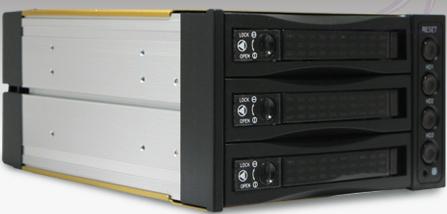 BP-SAC2131B Hot-Swappable 3 Hard Drive Raid Backplane SATA / SAS Combo