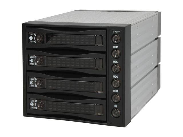 BP-SAC3141B Hot-Swappable 4 Hard Drive SATA/SAS Combo Raid Cage