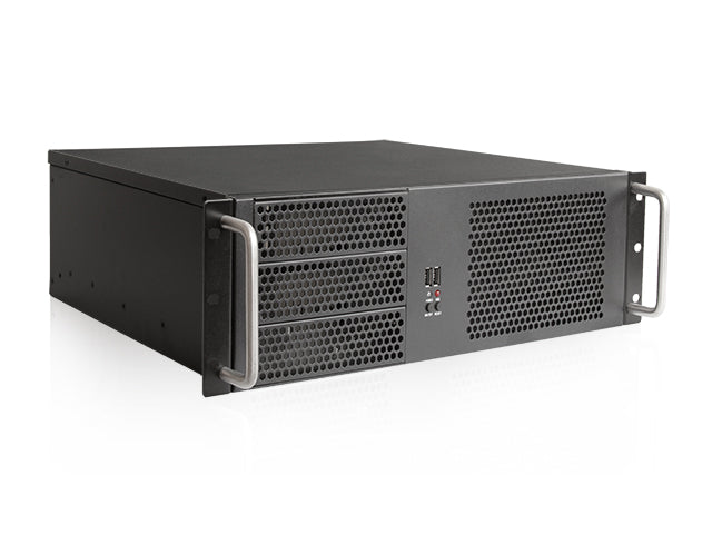 D-314-MATX  3U 15.35" Rackmount Server Case 3 Ext 5.25" Drive Bays