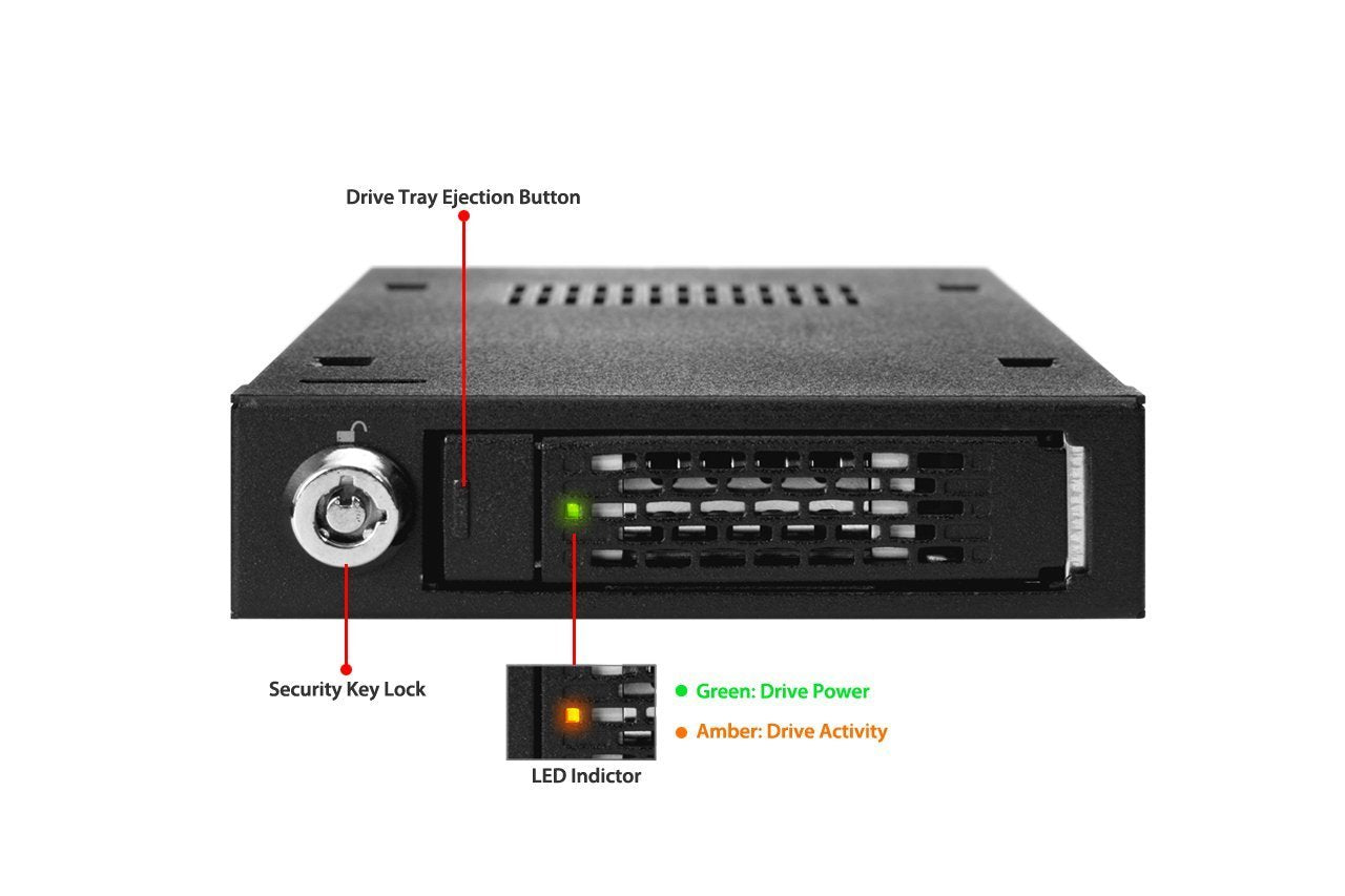 Icy Dock ToughArmor MB991SK-B 2.5? SATA Mobile Rack for 3.5" Device