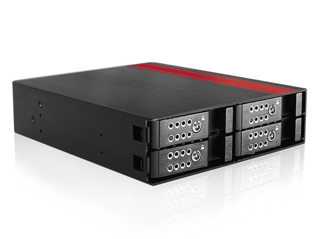 iStarUSA BPU-124DE-SS 1x5.25" to 4 x 2.5" SATA/SAS 6Gb/s RAID Cage