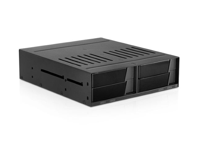 iStarUSA BPX-124-SA 5.25" to 4x 2.5" SATA 6 Gbps HDD SSD Hot-swap Rack