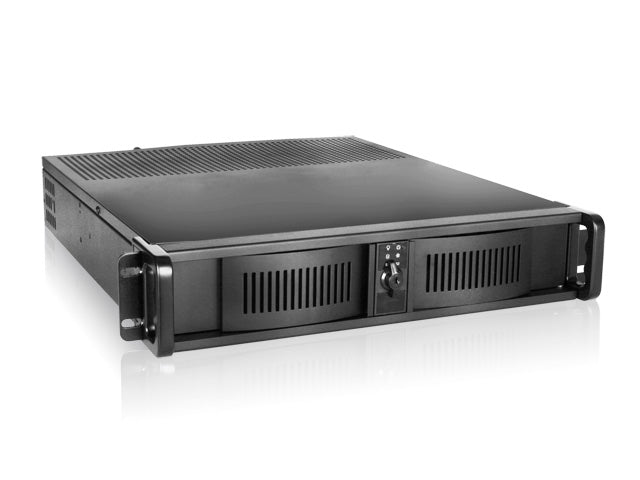 iStarUSA D-200 Black Aluminum / Steel 2U Rackmount Compact Chassis
