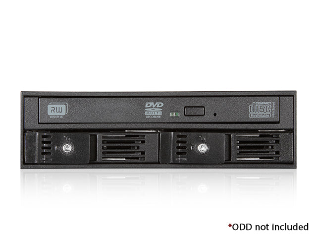 iStarUSA T-5K225T-SA 5.25" to Slim ODD and 2x2.5" SATA Trayless Cage