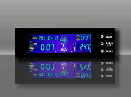 Logisys FP708BK Full Color 5.25&quot; Drive Bay Fan Controller