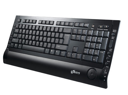 Logisys KB206BK Ultra Slim Soft Touch Multimedia Keyboard