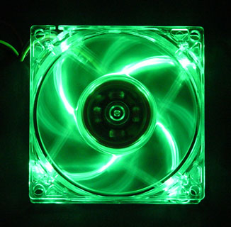 Logisys LT400GN 4-LED GREEN 80mm CASE FAN