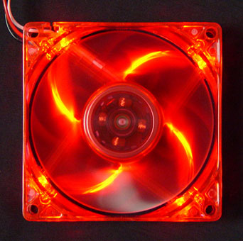 Logisys LT400RD 4-LED RED 80mm CASE FAN