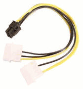 PCI-Express 4 to 6 Pin Adaptor Cable