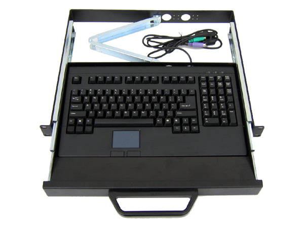 PIK-230B 1U Keyboard Drawer with Touchpad Mouse