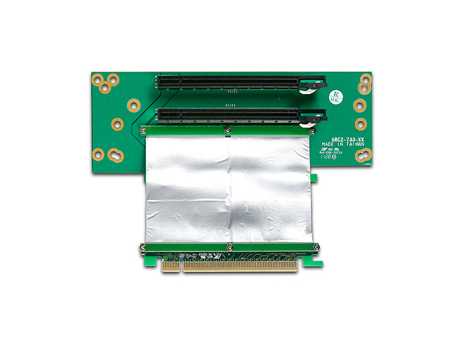 RC2-733-2x16 2U 2-slots flexible PCIE x16 Riser Card