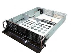 RM-2251 21.1 in. Deep 2U Rackmount Case, for ATX PS2 PS, Dual 5.25 Bay