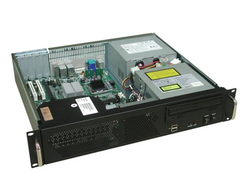 RM-2255 13.9 in. 2U Micro ATX Rackmount Case (Fits PS2 Power Supply ...