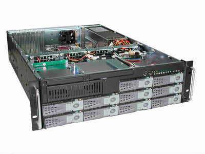 RM-3810 3U 10 Bay Removable Tray Rack Mount Computer Case GHI-381