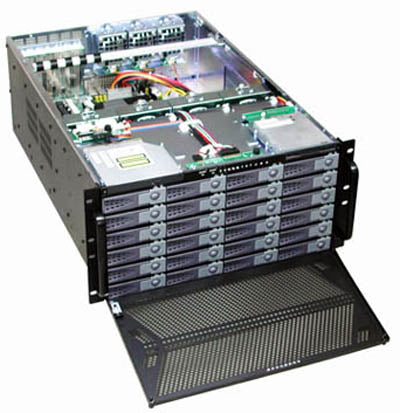 RM-5583 5U 24 Hot-Swappable HD Tray Rack Mount Case, Redundant PS