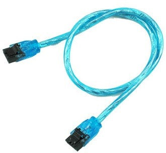 OKGEAR OK36A3RUB11 36" Inch UV Blue SATA 3 III 6 GB/s Round SSD/HDD Data Cable Straight to Straight