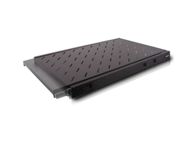 SH-SFR96B 1U Fixed Shelf Wide Adjustable Mounting Bracket 28 in. Deep