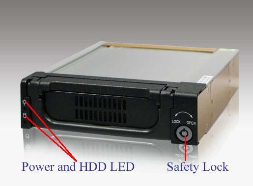 SNT-135B Hot-Swappable SATA II Removeable Hard Drive Tray