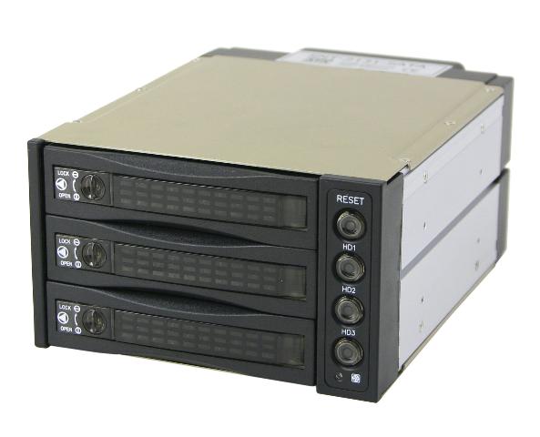 SNT SCA2131B 2-Bay 3-Drives Internal SCSI RAID Drive Cage, w/ 8 cm Fan